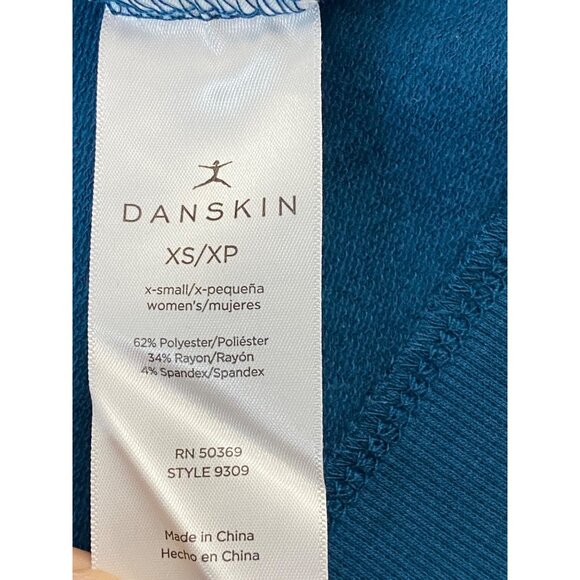 Danskin Women's Blue Athletic T-Shirt Short Sleeve Size XS Stretch - Picture 11 of 11